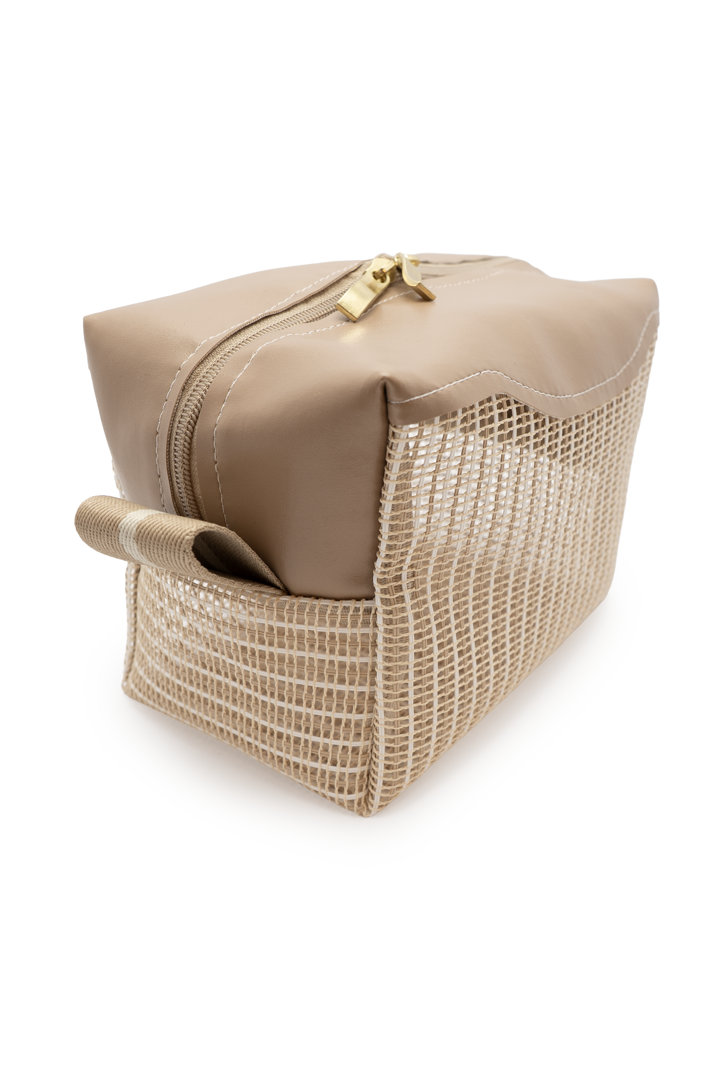 Bolsa Feminina com 2 Nécessaires Marrons Elegantes para Viagem Praia e Dia a Dia