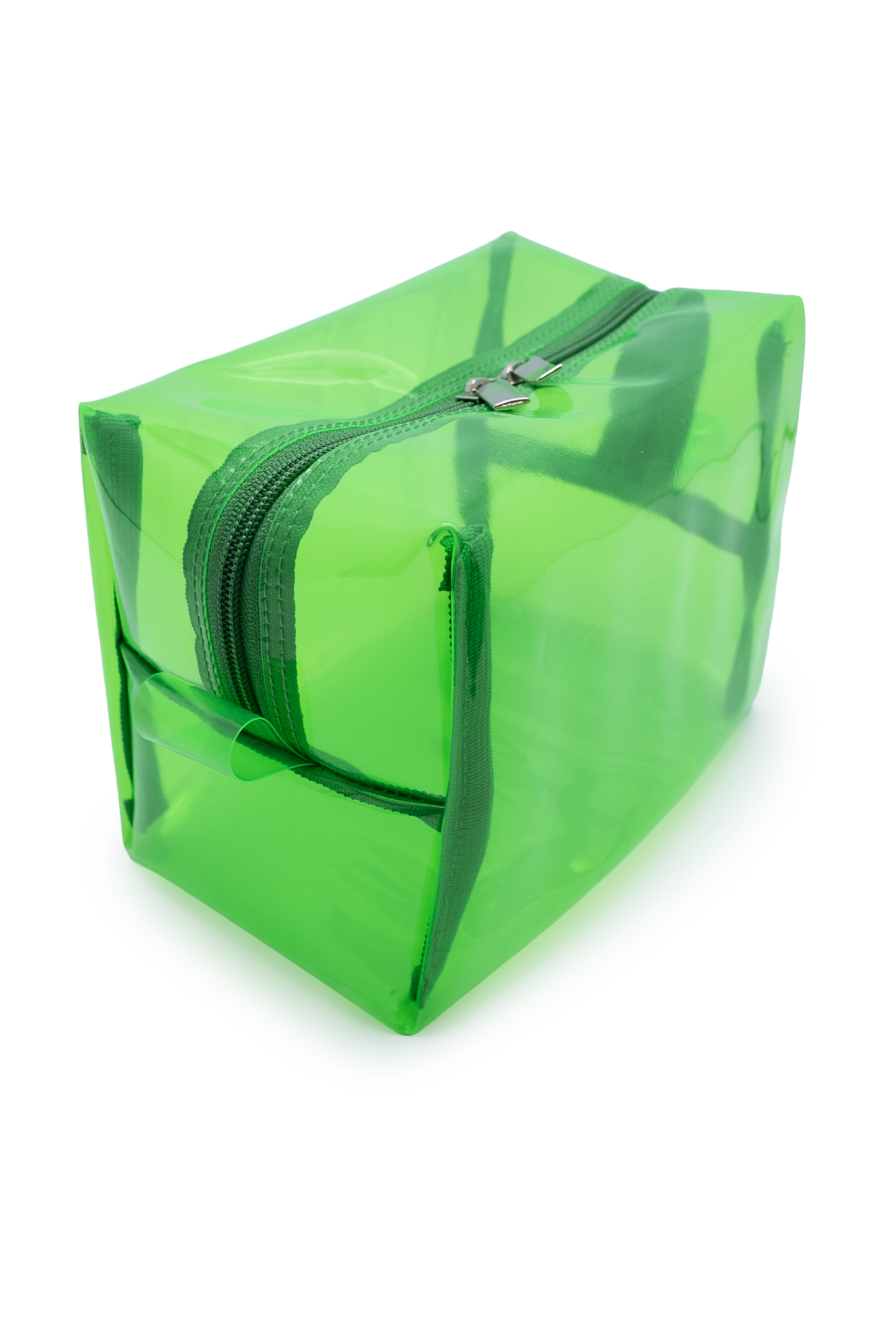 Kit Bolsa Verde com Detalhes Laranja e 2 Nécessaires Modernas e Espaçosas