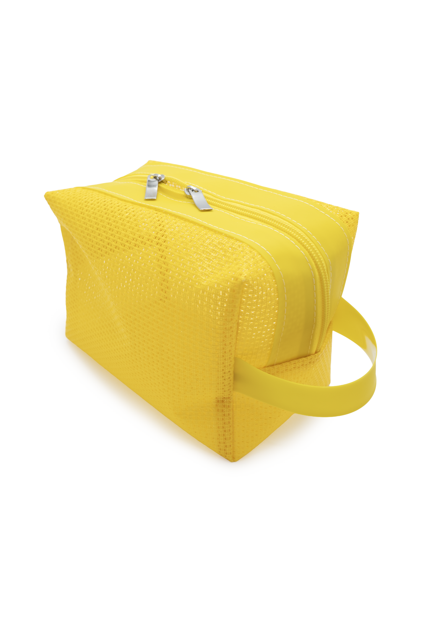 Kit Bolsa Amarela com 2 Necessaires Práticas Espaçosa Moderna e Versátil