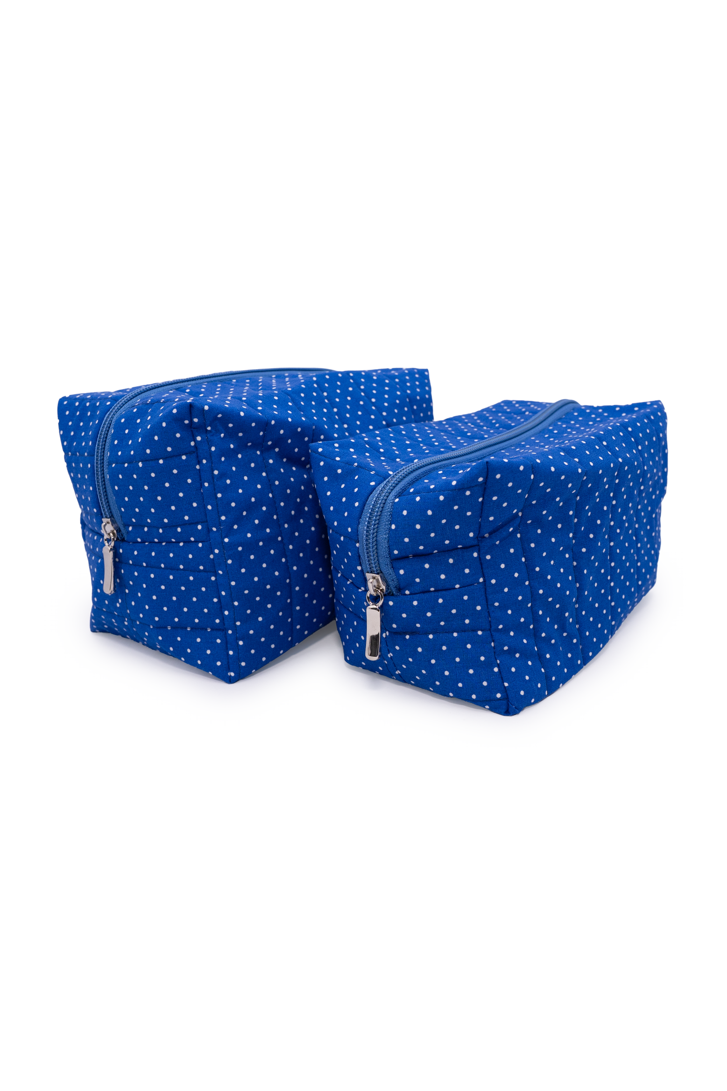 Kit com 4 Nécessaires Azul Marinho em Diferentes Tamanhos