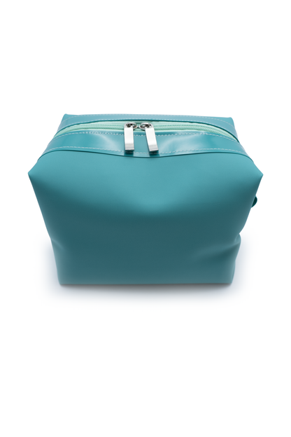 Kit com 3 Nécessaires Verde Petróleo em Diferentes Tamanhos
